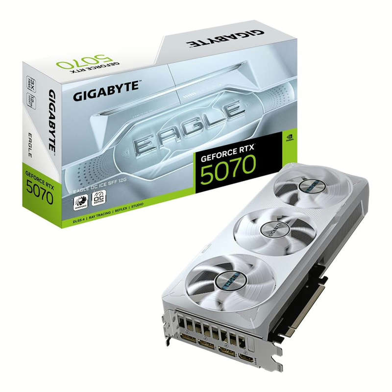 Gigabyte GeForce RTX 5070 Eagle OC ICE SFF 12GB GDDR7 Graphics Card