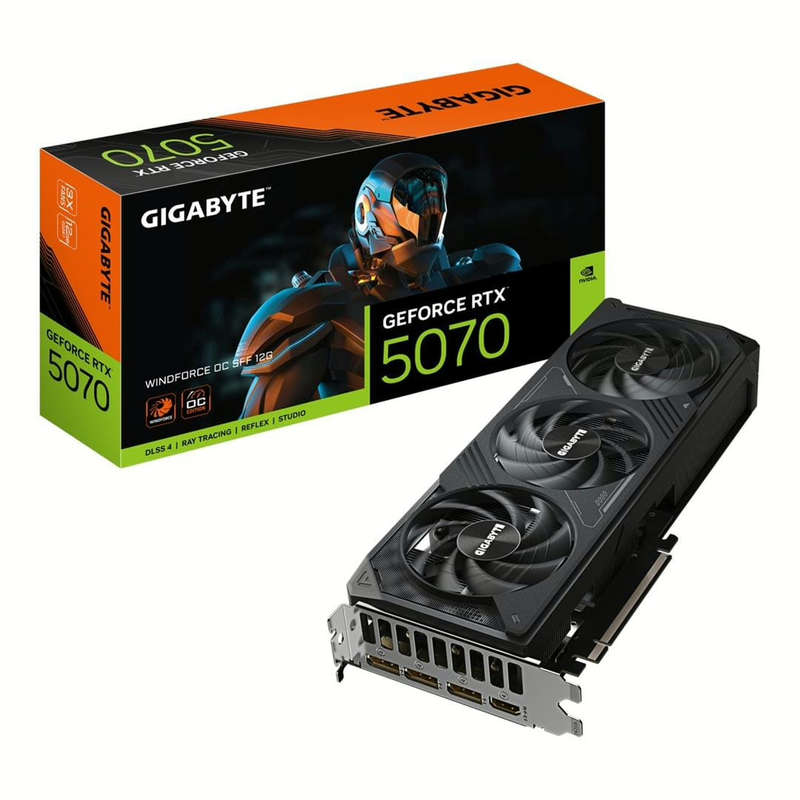 Gigabyte GeForce RTX 5070 Windforce OC SFF 12G 12GB GDDR7 Graphics Card