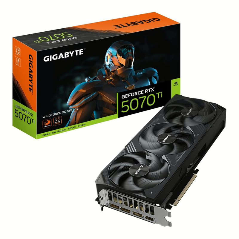 Gigabyte GeForce RTX 5070 Ti Windforce OC SFF 16GB GDDR7 Graphics Card