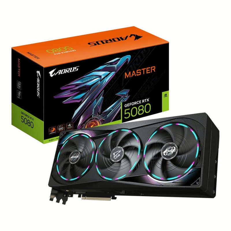 Gigabyte AORUS GeForce RTX 5080 Master 16GB GDDR7 Graphics Card