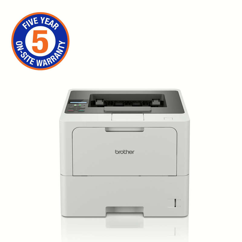 Brother High-Speed Monochrome Duplex Laser Printer with wired and wireless network capability (5Y...