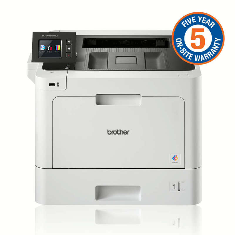 Brother High-Speed Colour Duplex Laser Printer with wired and wireless networking capability (5YR...
