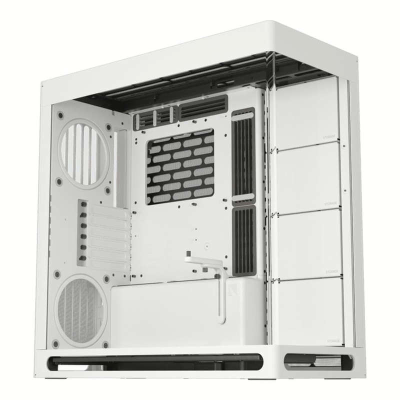 HAVN HS 420 Base Edition E-ATX Mid-Tower PC Case with Adjustable GPU Bracket White