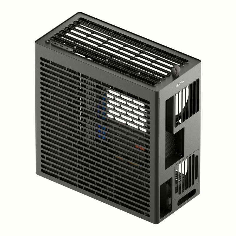 HAVN HS 420 Base Edition E-ATX Mid-Tower PC Case with Adjustable GPU Bracket Black