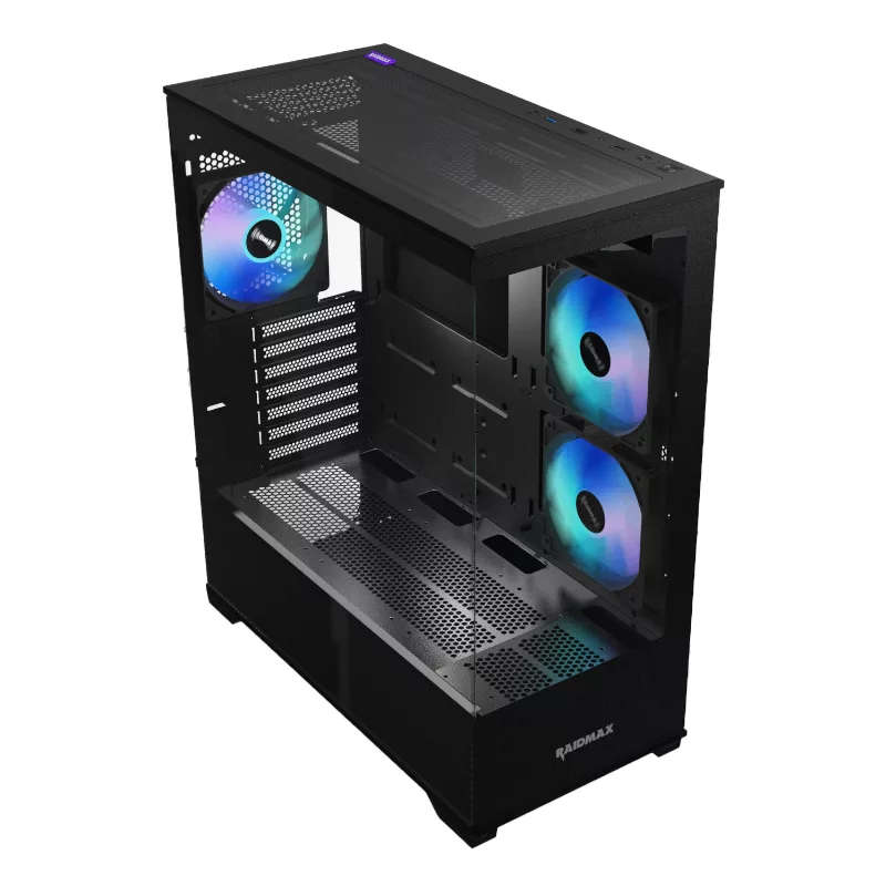 Raidmax I801 ATX|Micro-ATX|Mini-ITX|E-ATX ARGB Gaming Chassis - Black