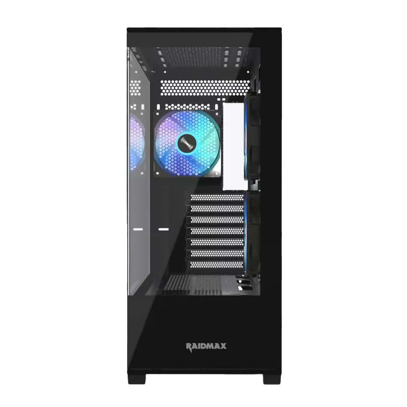 Raidmax I801 ATX|Micro-ATX|Mini-ITX|E-ATX ARGB Gaming Chassis - Black