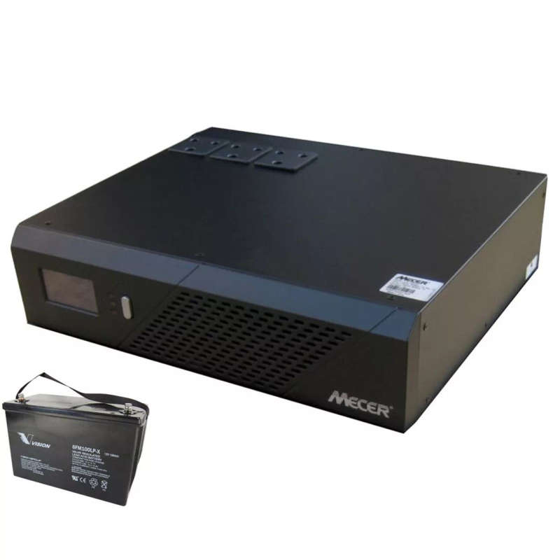 Mecer 1.2kVA 720W 12V inverter with 1x100Ah Battery