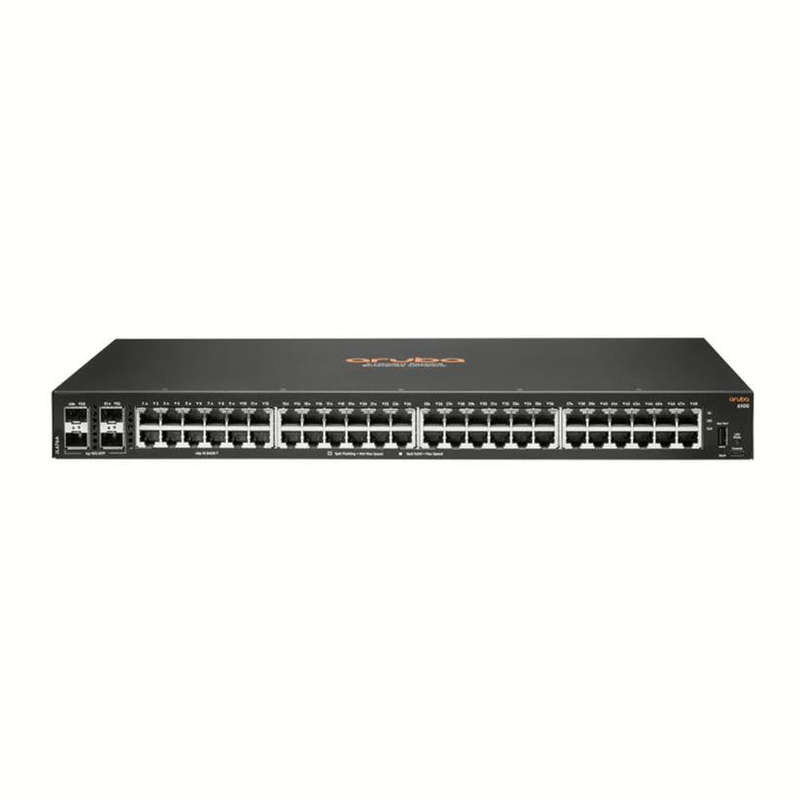 HPE Aruba 6100 48-ports Managed L3 Gigabit Ethernet 1U Network Switch Black