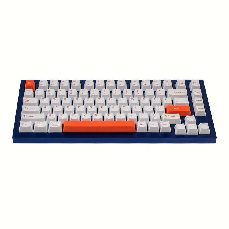 Keychron OEM Dye-Sub PBT Full Keycap Set - Orange/White