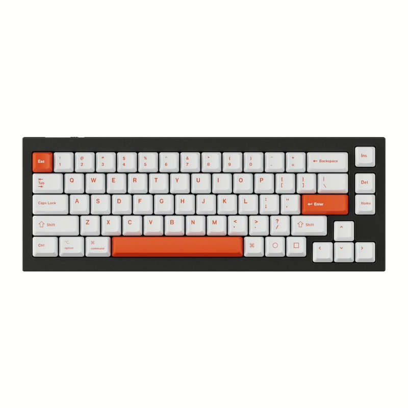 Keychron OEM Dye-Sub PBT Full Keycap Set - Orange/White
