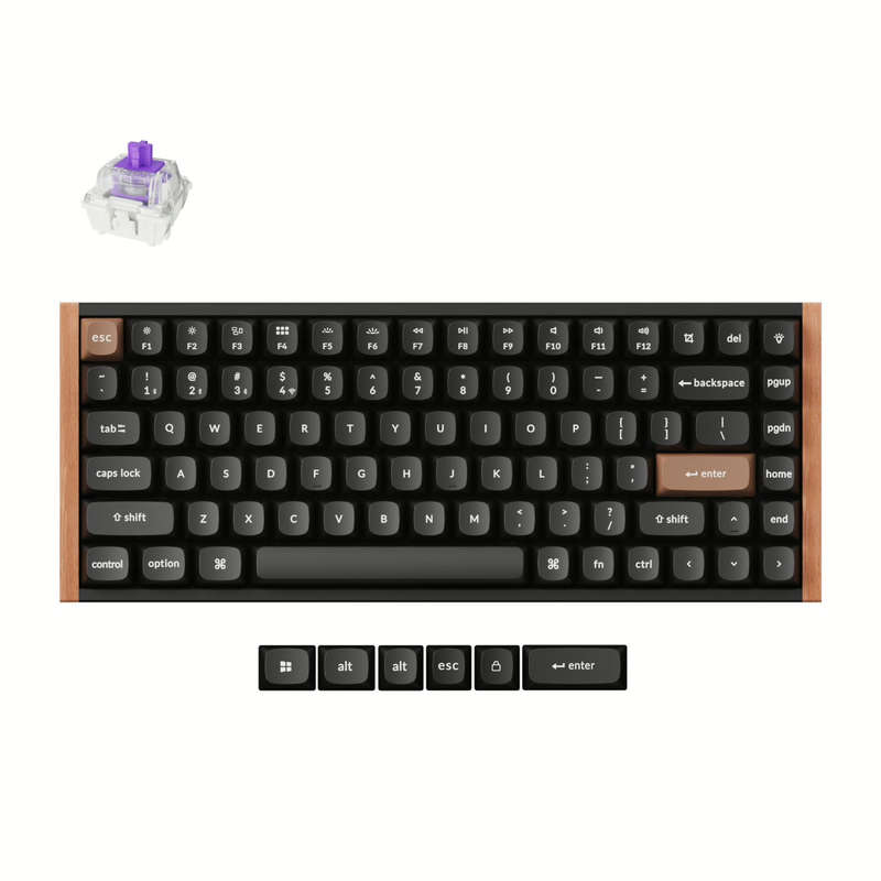 Keychron K2 HE Wireless Special Edition Magnetic Custom Keyboard | NEBULA Switch  Black