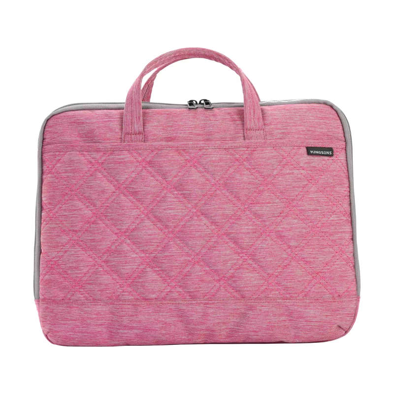 Kingsons Trace Series 15.6-inch Ladies Notebook Bag Pink