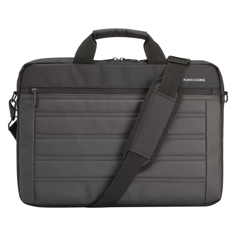 Kingsons Legacy Series 15.6-inch Notebook Shoulder Bag Grey and Black