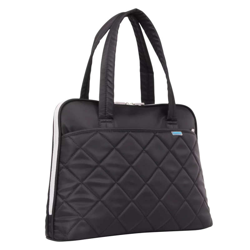 Kingsons 15.6" Black shoulder laptop bag - Ladies in fashion