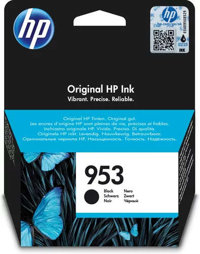 HP 953 Black Standard Yield Printer Ink Cartridge Original L0S58AE Single-pack