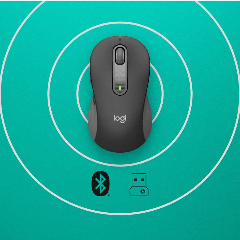 Logitech Signature M650 Bluetooth & Wireless Mouse Black
