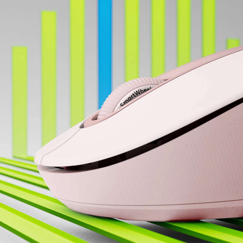 Logitech Signature M650 Wireless Mouse - ROSE - BT