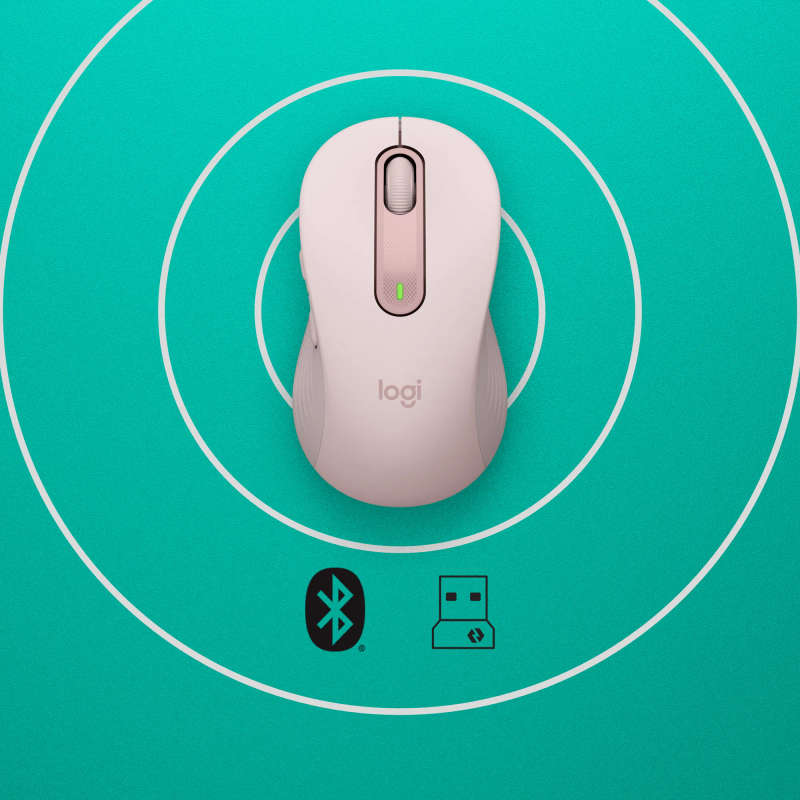 Logitech Signature M650 Wireless Mouse - ROSE - BT