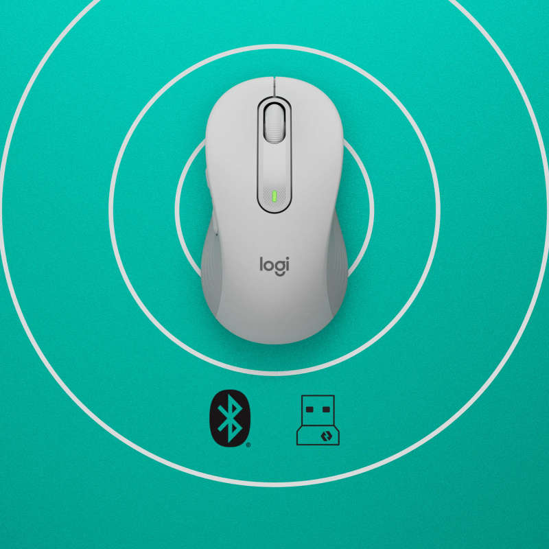Logitech Signature M650 Wireless Mouse - OFF-WHITE - BT