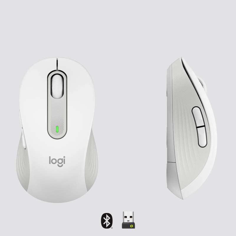 Logitech Signature M650 Wireless Mouse - OFF-WHITE - BT