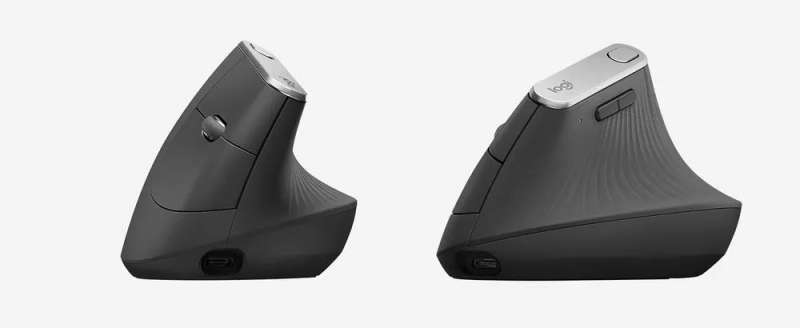 Logitech® MX Vertical Advanced Ergonomic Mouse - Graphite - 2.4GHZ/BT - EMEA