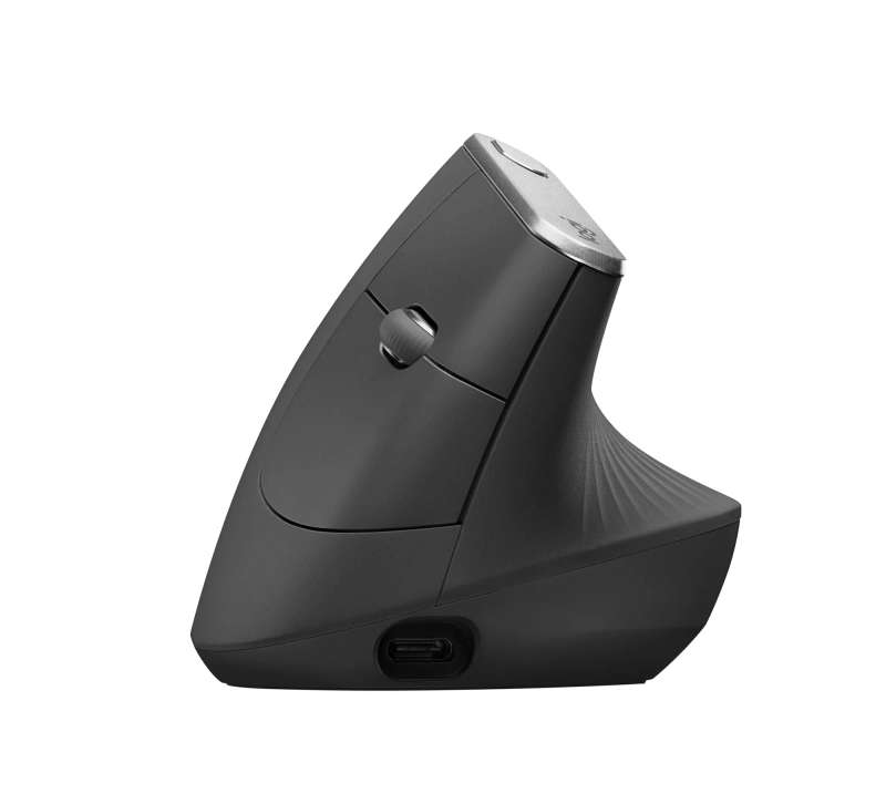 Logitech® MX Vertical Advanced Ergonomic Mouse - Graphite - 2.4GHZ/BT - EMEA