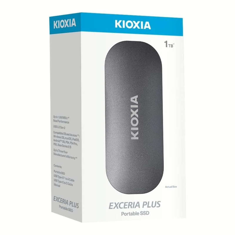 Kioxia EXCERIA PLUS 1TB Portable External SSD