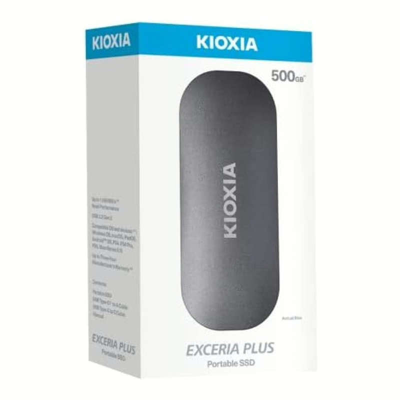 Kioxia EXCERIA PLUS 500GB Portable External SSD