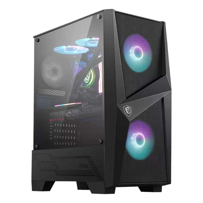 MSI MAG FORGE 100R Mid Tower Gaming PC Case