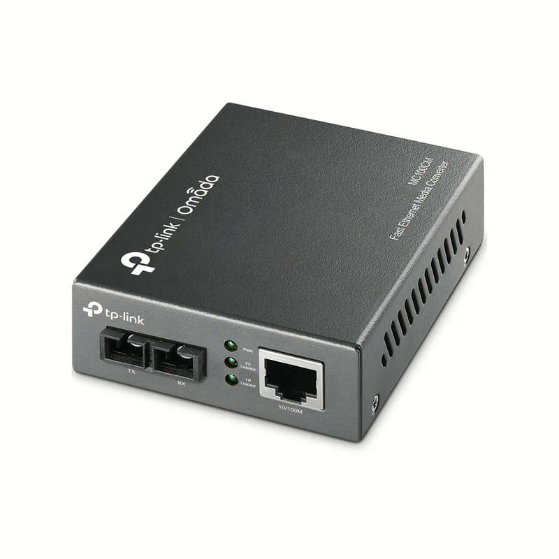 TP-Link MC100CM 10/100 Mbits Multi-Mode Media Converter Network 100 1310 Nm Black