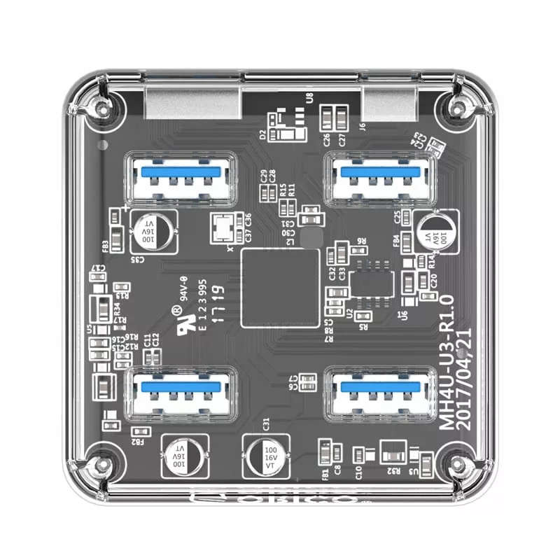 Orico 4 Port USB 3.0 Transparent Hub
