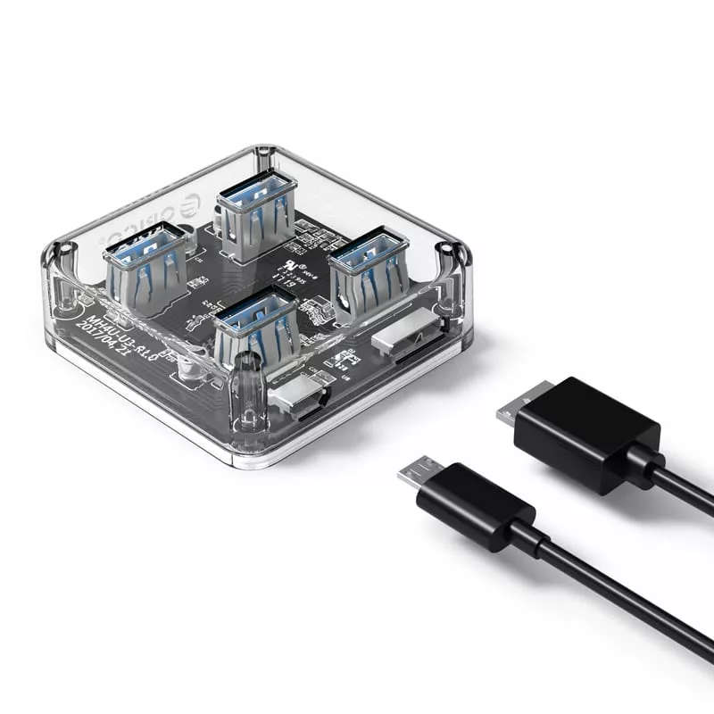 Orico 4 Port USB 3.0 Transparent Hub