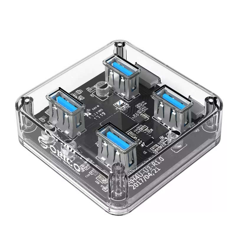 Orico 4 Port USB 3.0 Transparent Hub