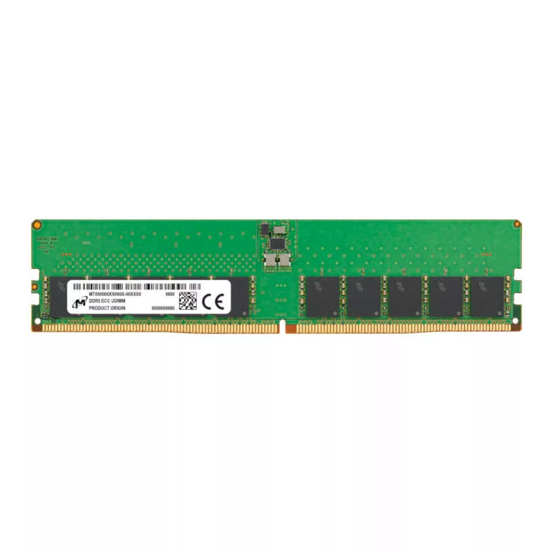 Micron MTC20C2085S1EC48BA1R 32GB 4800MHz DDR5 ECC CL40 UDIMM Memory
