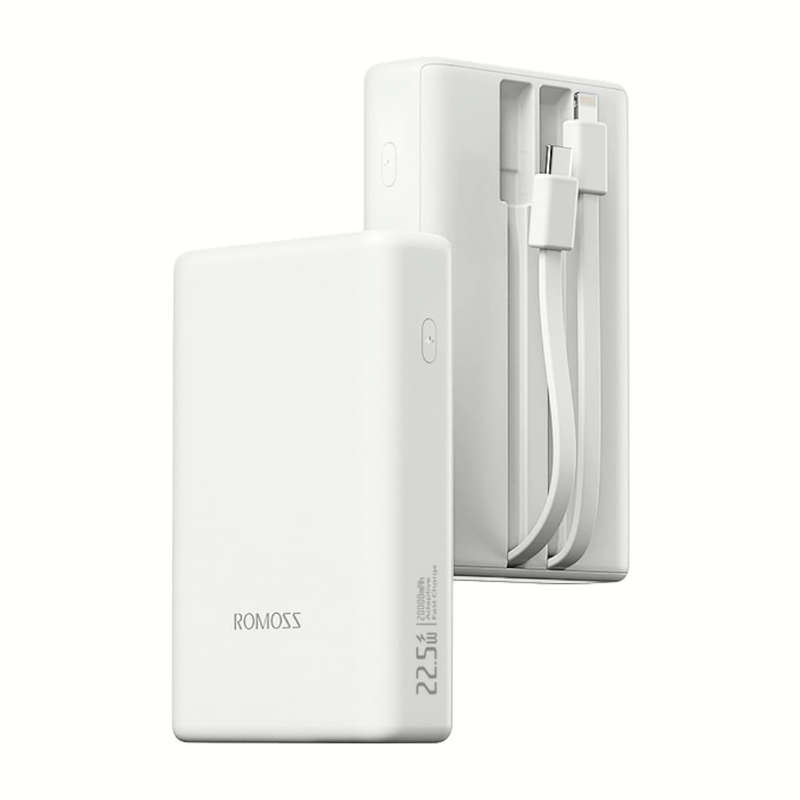 Romoss PAC20 20000mAh 22.5W Fast Charge Power Bank  White