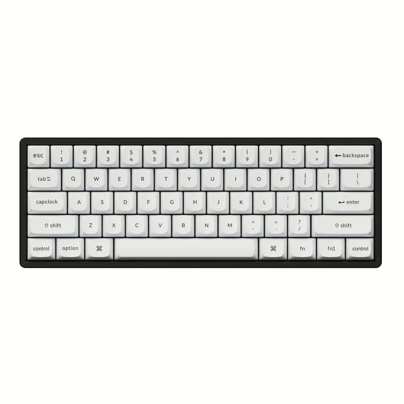 Keychron Double Shot PBT OSA Full Keycap Set - Black/White