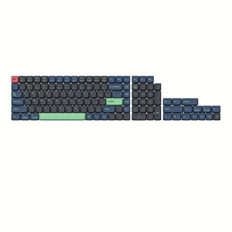 Keychron Low Profile Dye-Sub PBT LSA Full Set Keycap Set  Hacker Edition (133 Keys, PBT, Low P...