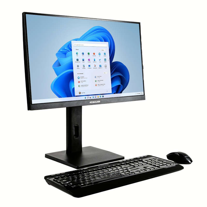 PCBuilder FUSION 24" Intel i3-14100 Windows 11 AiO Desktop PC