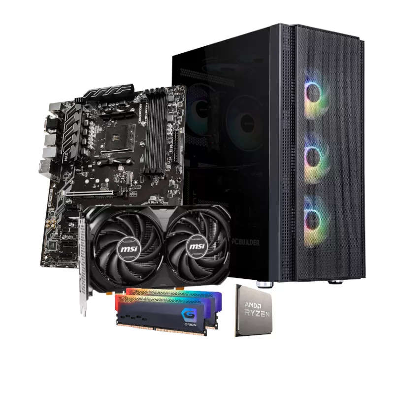PCBuilder AMD Ryzen 5 5600X BARRICADE Windows 11 Gaming PC