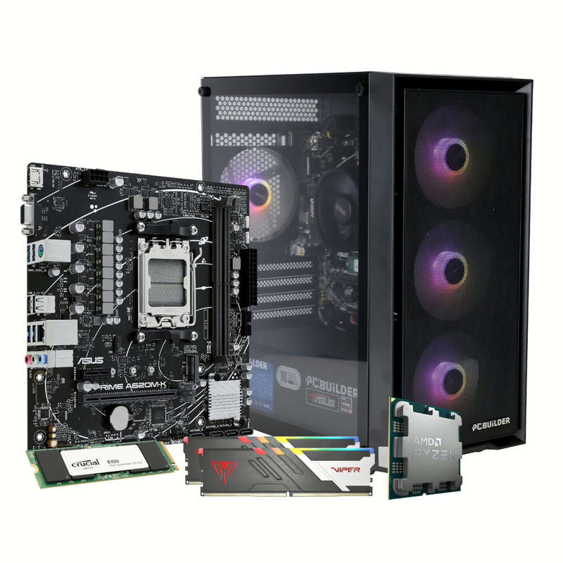 PCBuilder Ryzen 5 8600G WARDEN Windows 11 Gaming PC