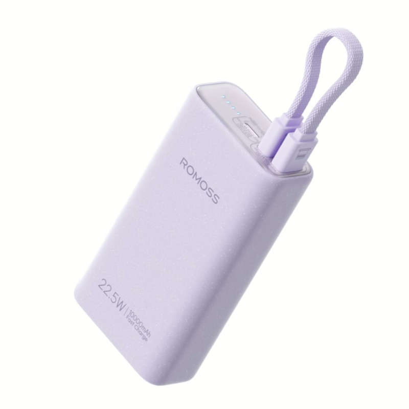 Romoss PHA10 10000mAh 22.5W Fast Charge Power Bank  Purple