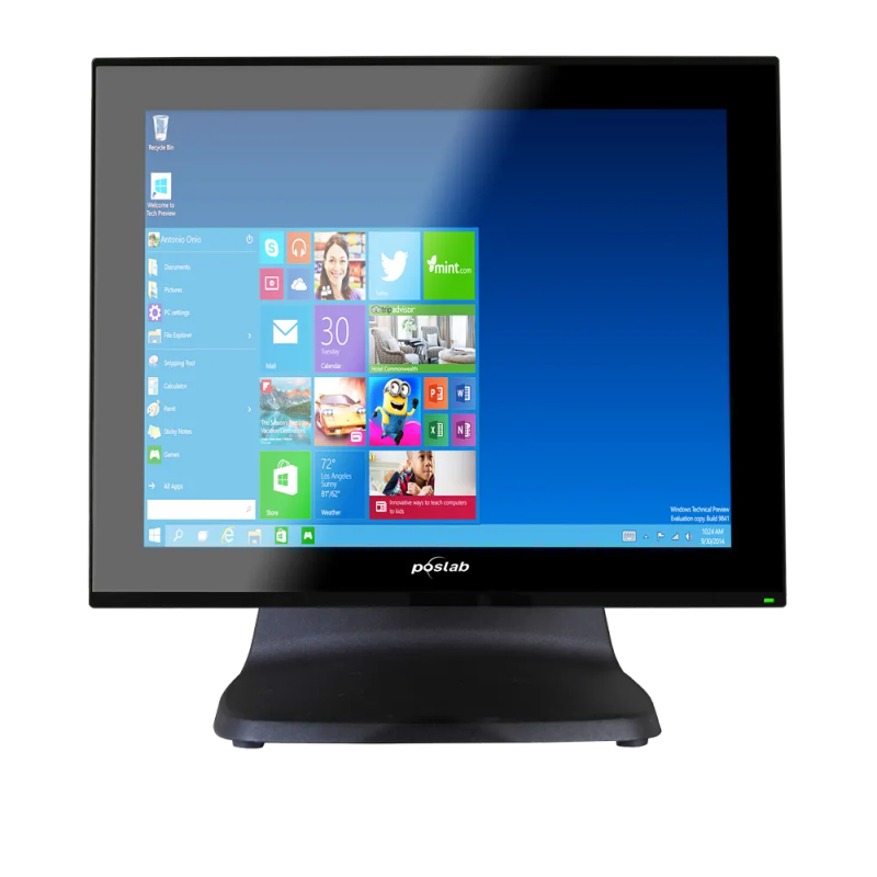 Poslab 15-inch 1024 x 768p HD 16:9 60Hz TFT LED PCAP Touch Monitor