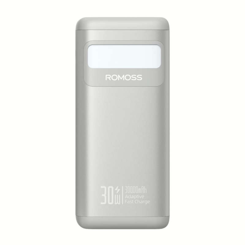 Romoss PMT30 30000mAh 30W Fast Charge Power Bank  Silver