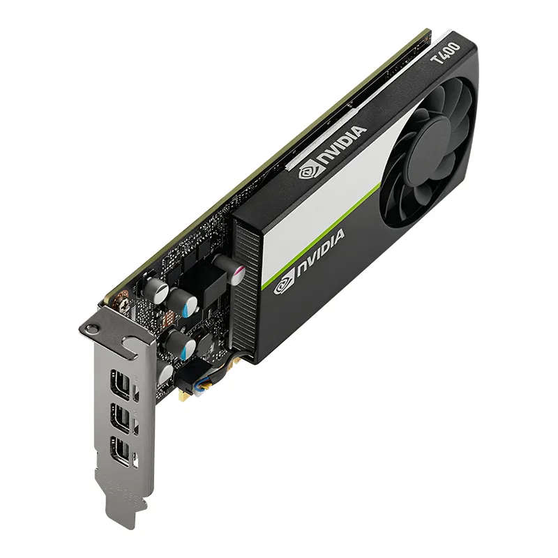 PNY Nvidia Quadro T400 PCI-Express 3.0 x16 ; 4 GB GDDR6 64-bit; 3x MiniDP 1.4 ; LOW ProFILE; 30W