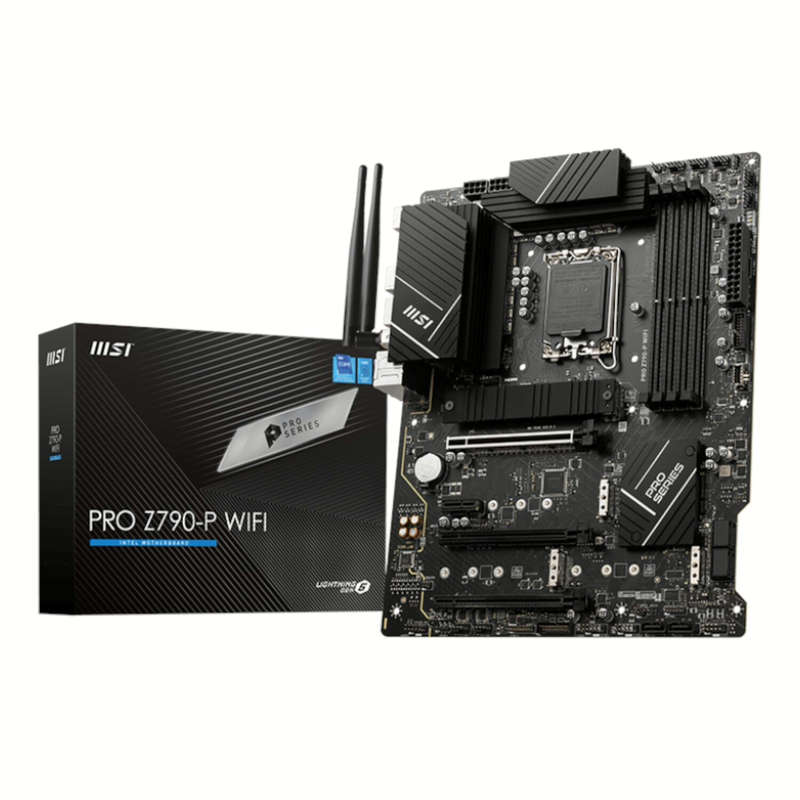 MSI PRO Z790-P WIFI Motherboard  Intel Z790, Wi-Fi 6E, DDR5, ATX