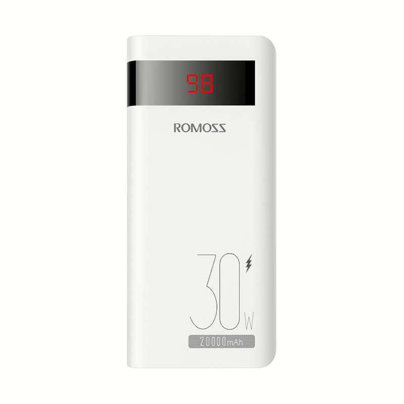 Romoss Sense 6PS Pro 20000mAh 30W Fast Charge Power Bank - White