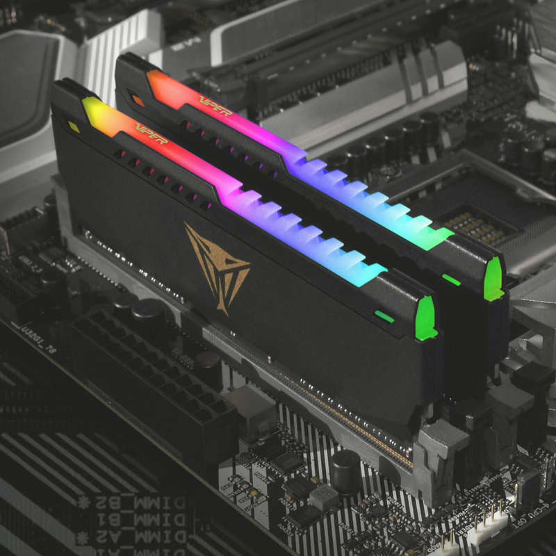 Patriot Vipersteel 32GB KIT (2x16GB) 3600MHz DDR4 Desktop Gaming Memory RGB