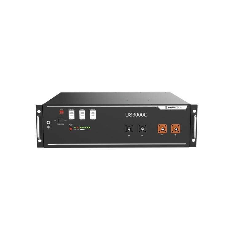 PylonTech US3000C 74Ah 3500Wh 48V Lithium Solar Battery Module