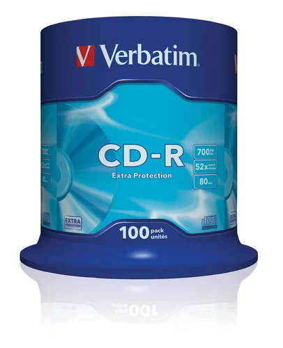 Verbatim 700MB 52x CD-R Extra Protection 100-pack