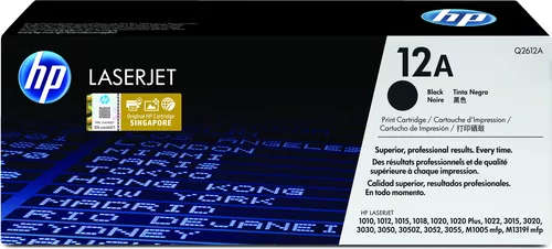 HP 12A Black Toner Cartridge 2,000 Pages Original Q2612A Single-pack